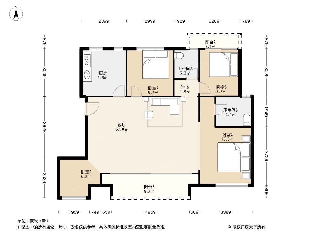 金地西溪风华户型图