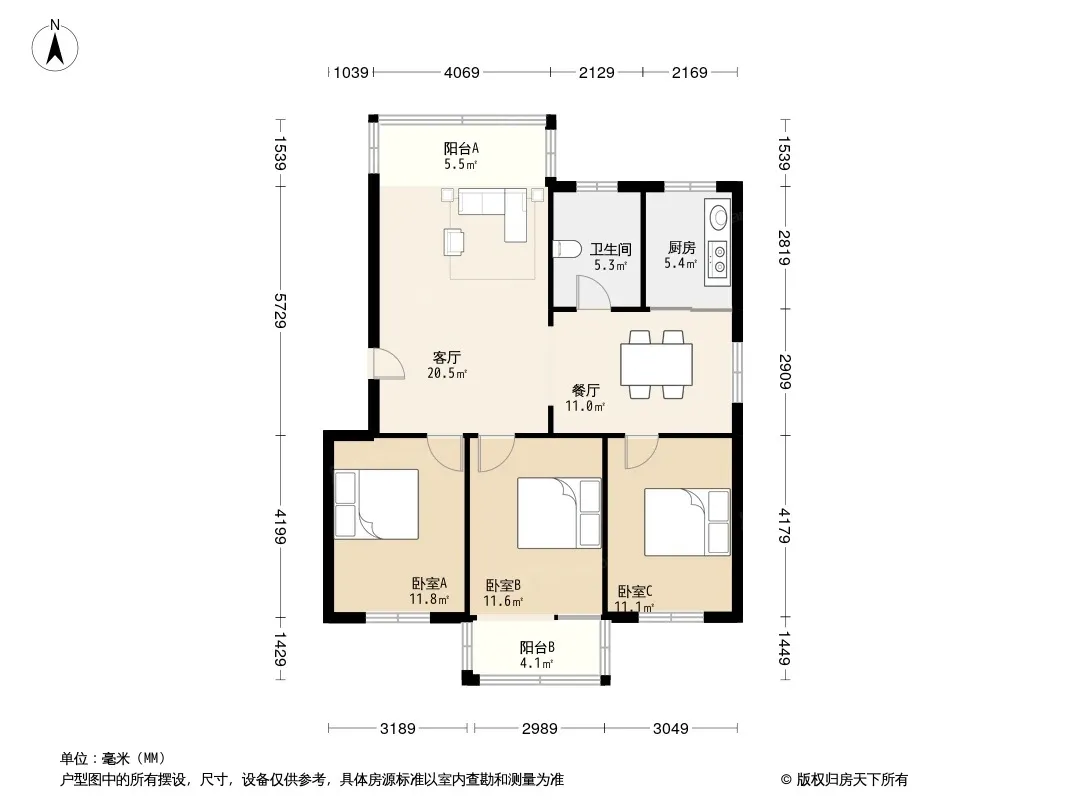 新艳公寓户型图