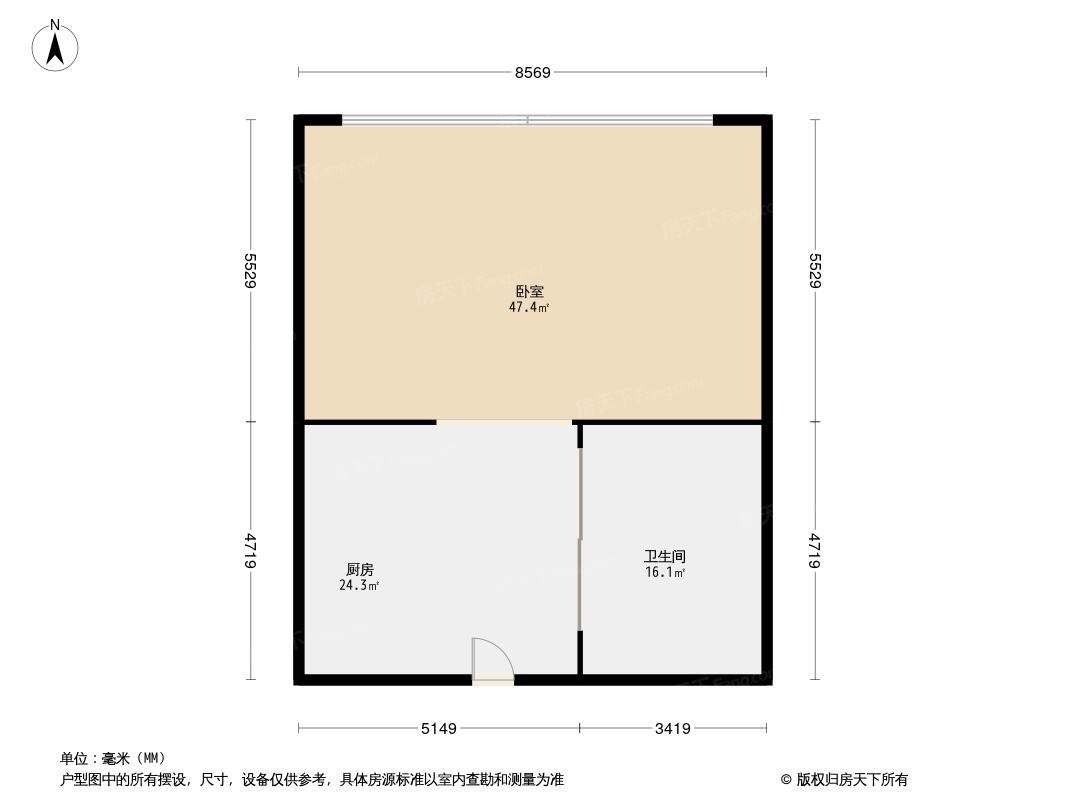 宝龙公寓户型图