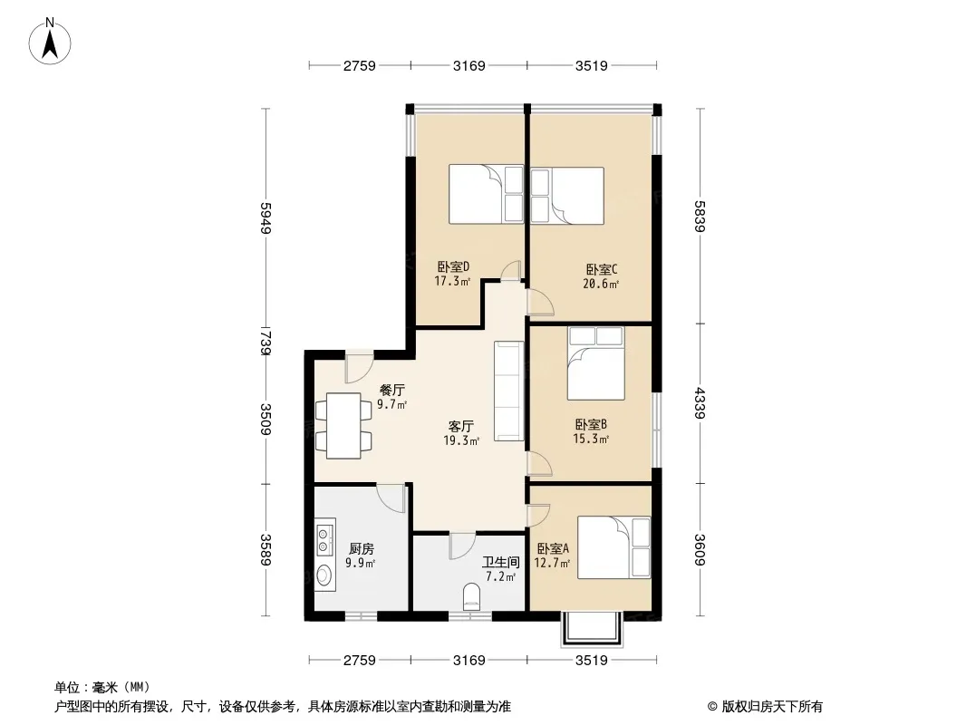 泰山锦苑户型图