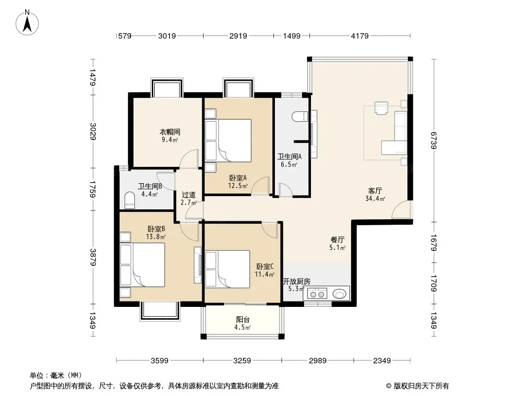 鑫天山城明珠户型图