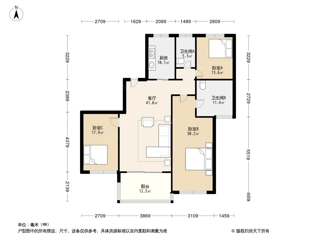 万科金色水岸三期户型图