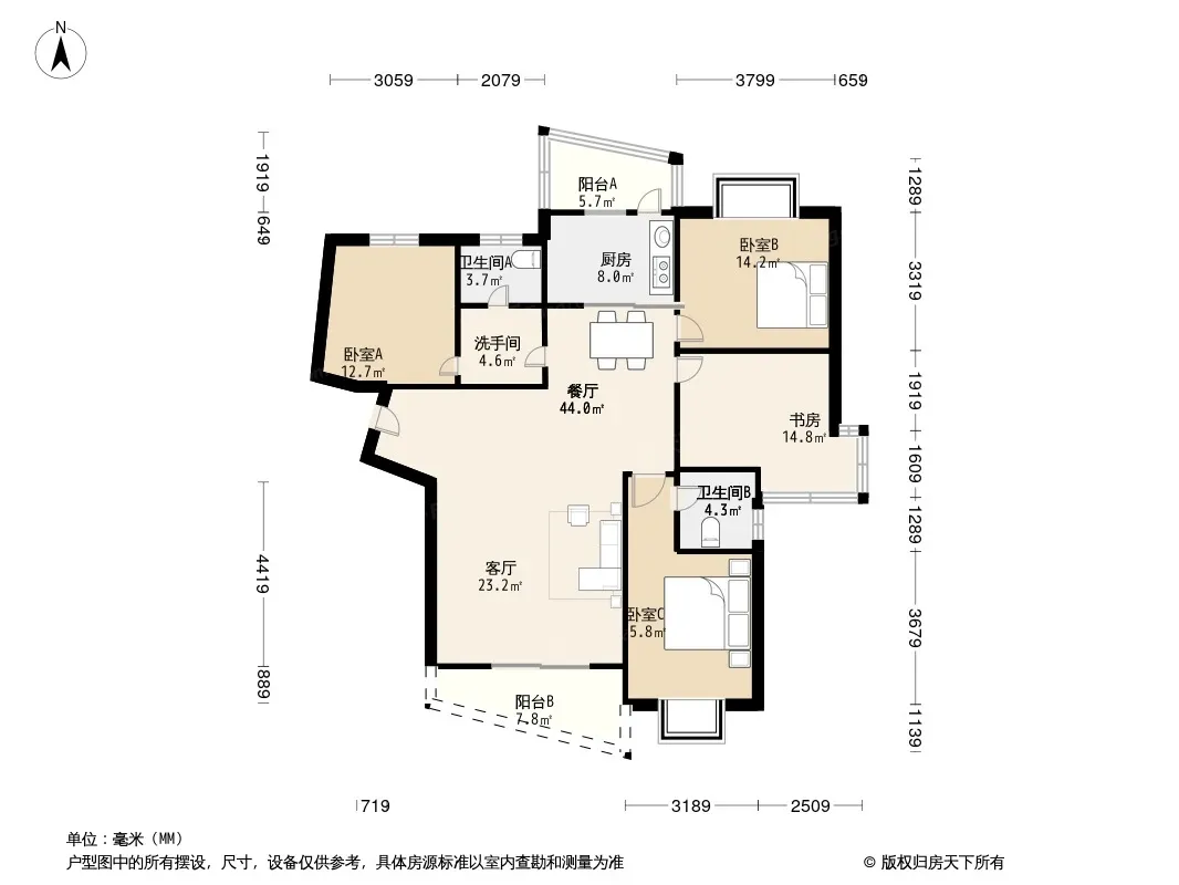 维科水岸心境户型图