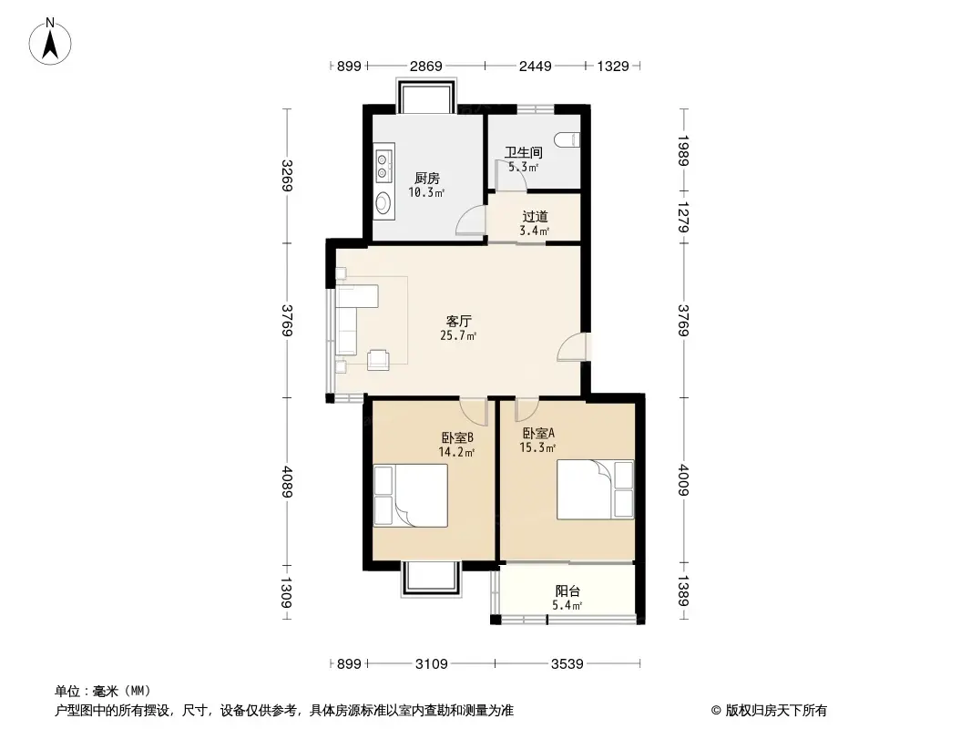 盛福山庄户型图