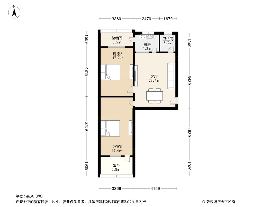 鸣鹿服装厂宿舍户型图