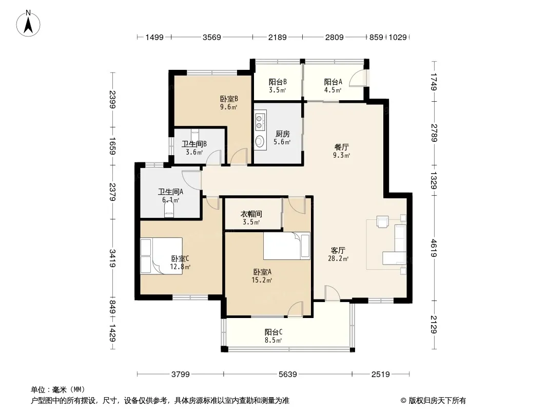 华银天际户型图