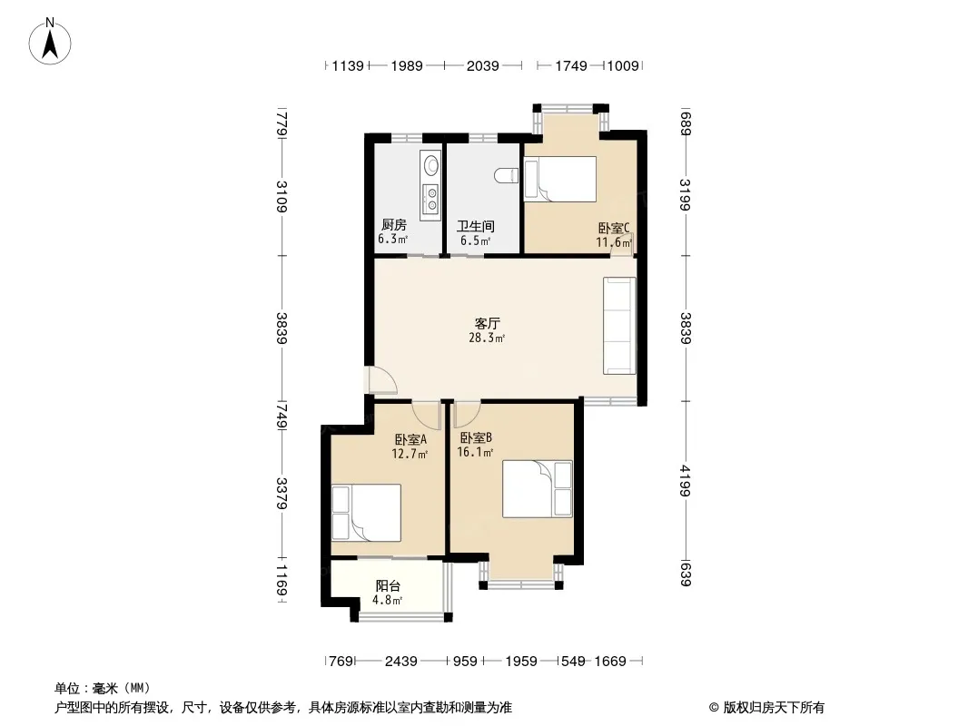 钱湖丽园户型图