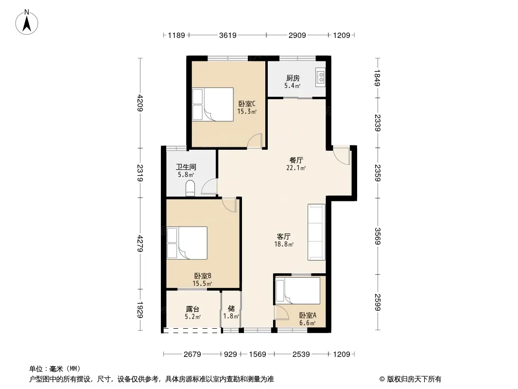 太阳园月亮苑户型图