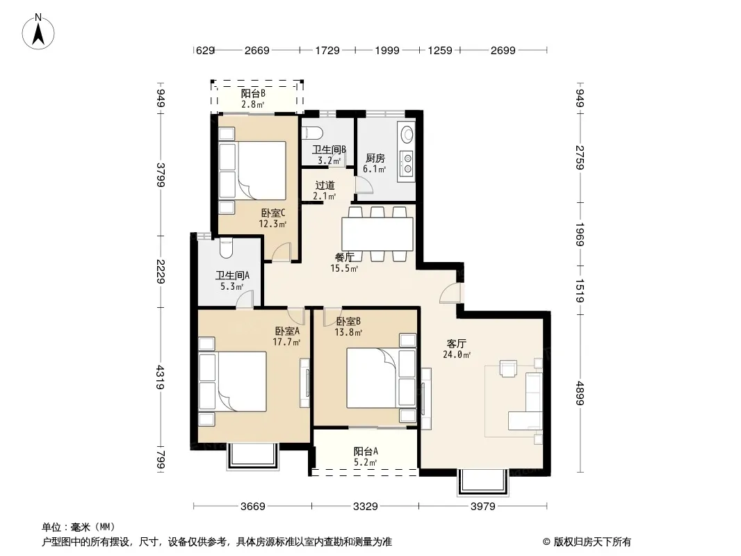 长城雅苑户型图