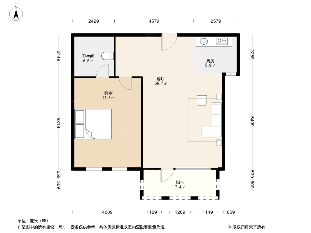 梵石双囍花园户型图