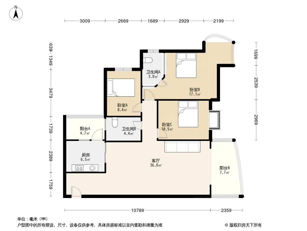滨江金座户型图