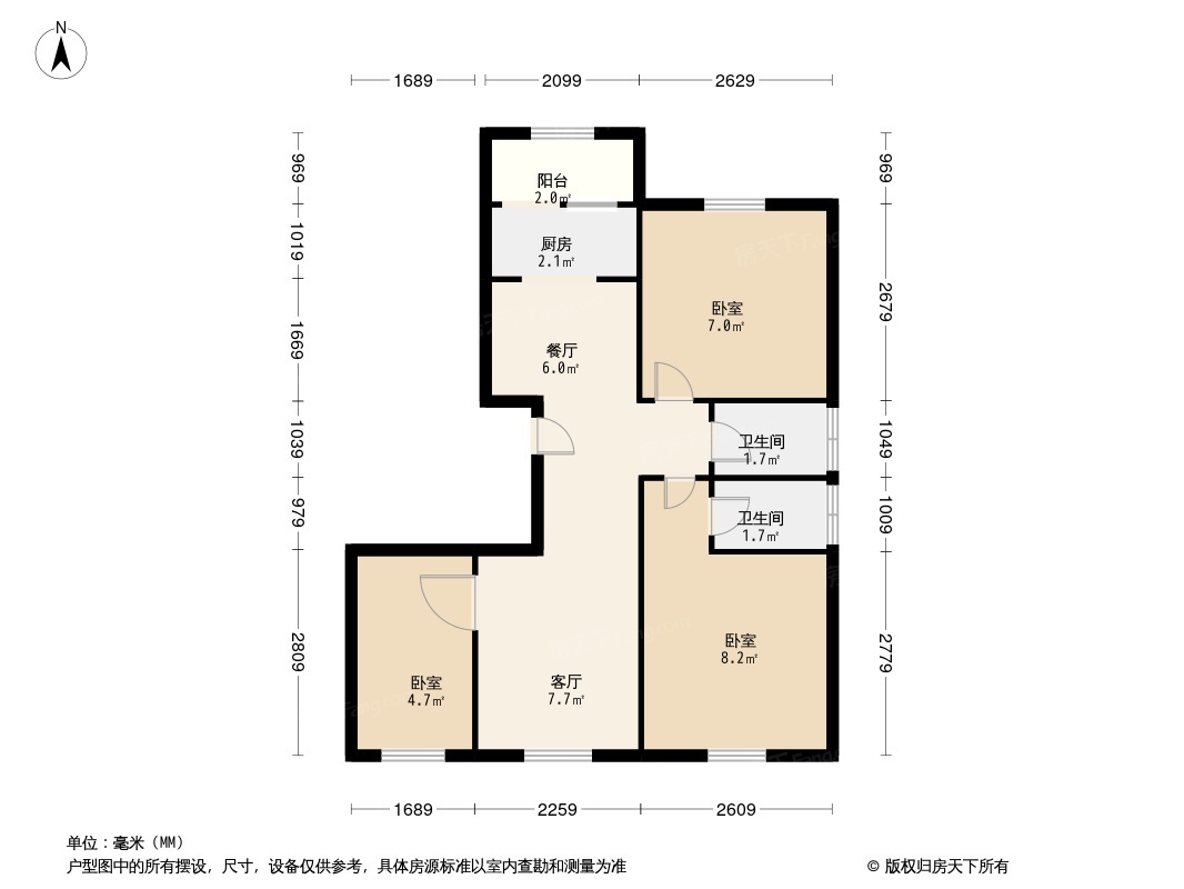 滨河悦秀户型图