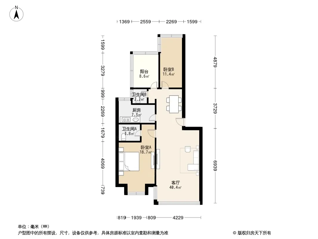鑫天花园户型图