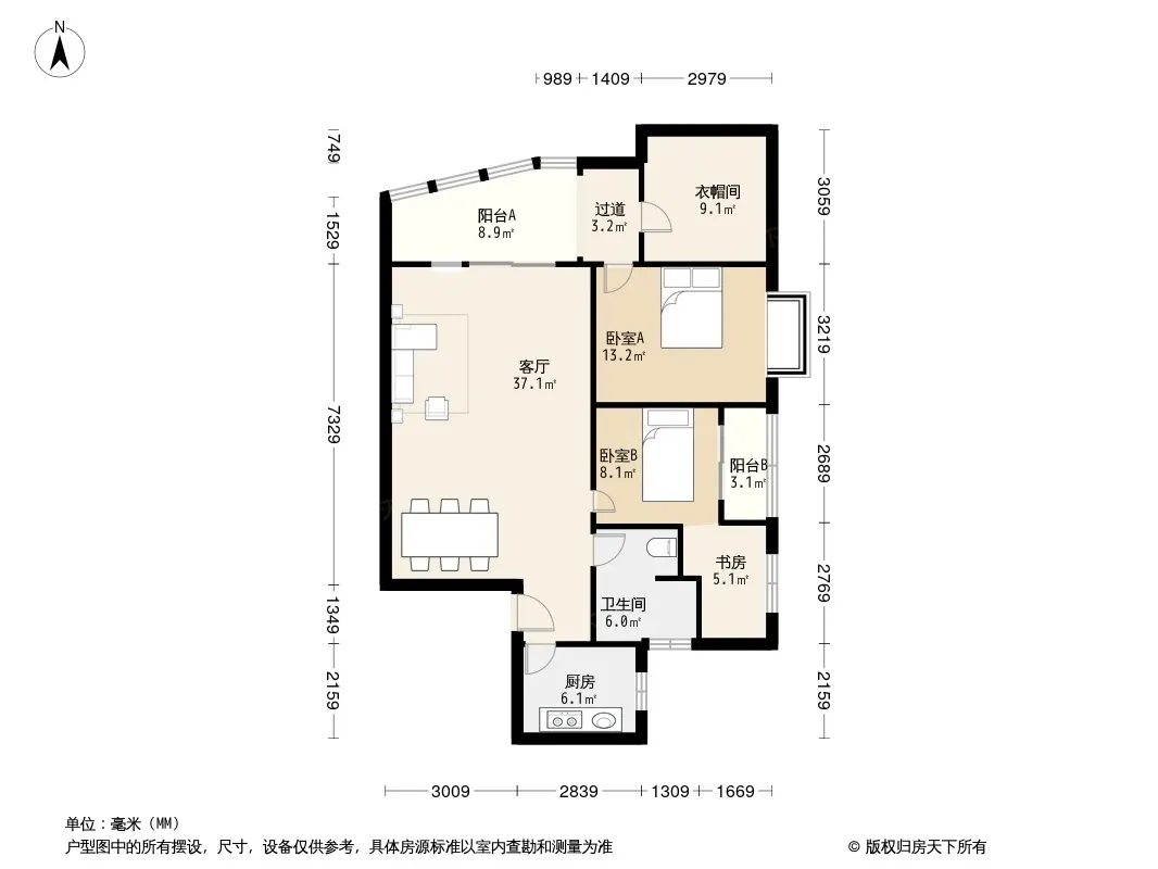 华盛新外滩户型图