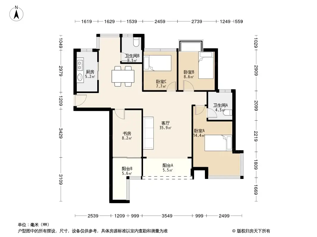 运通尊苑户型图