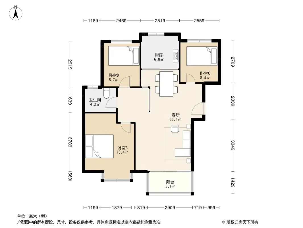 银亿上上城户型图