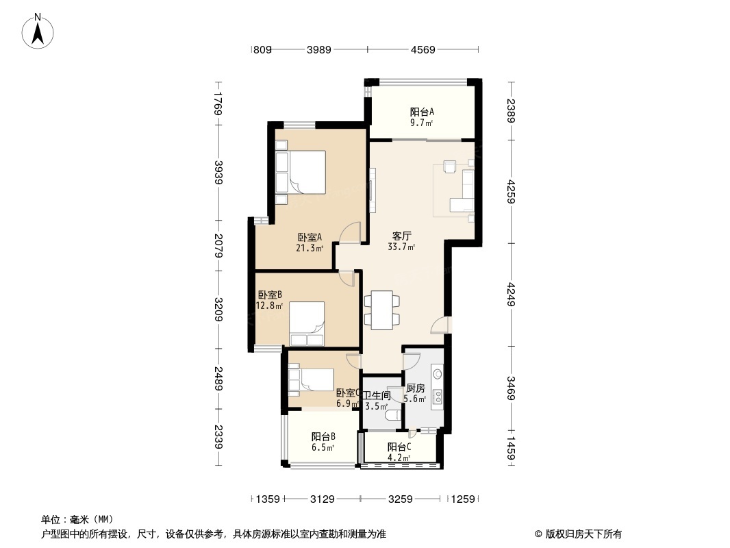 洋丰圣乔维斯户型图