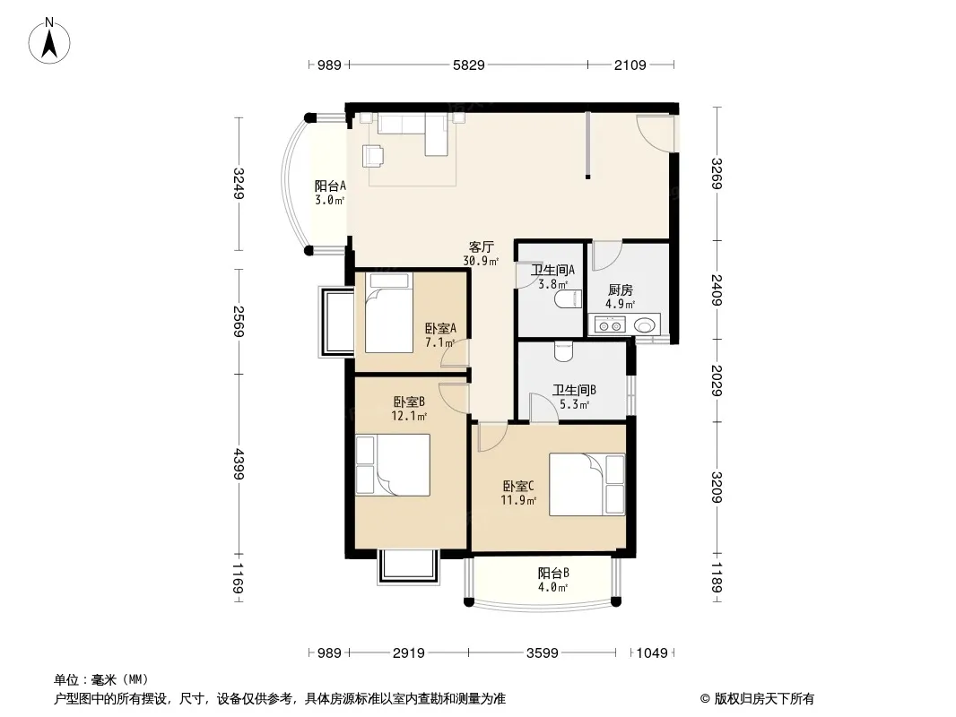 芙蓉公馆户型图