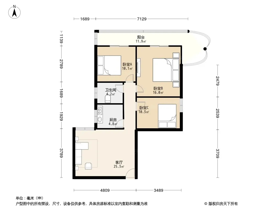 银园公寓户型图