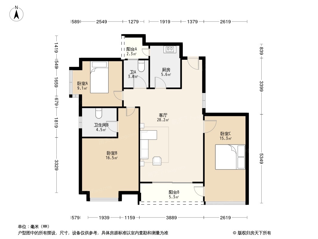 岳泰理想城户型图