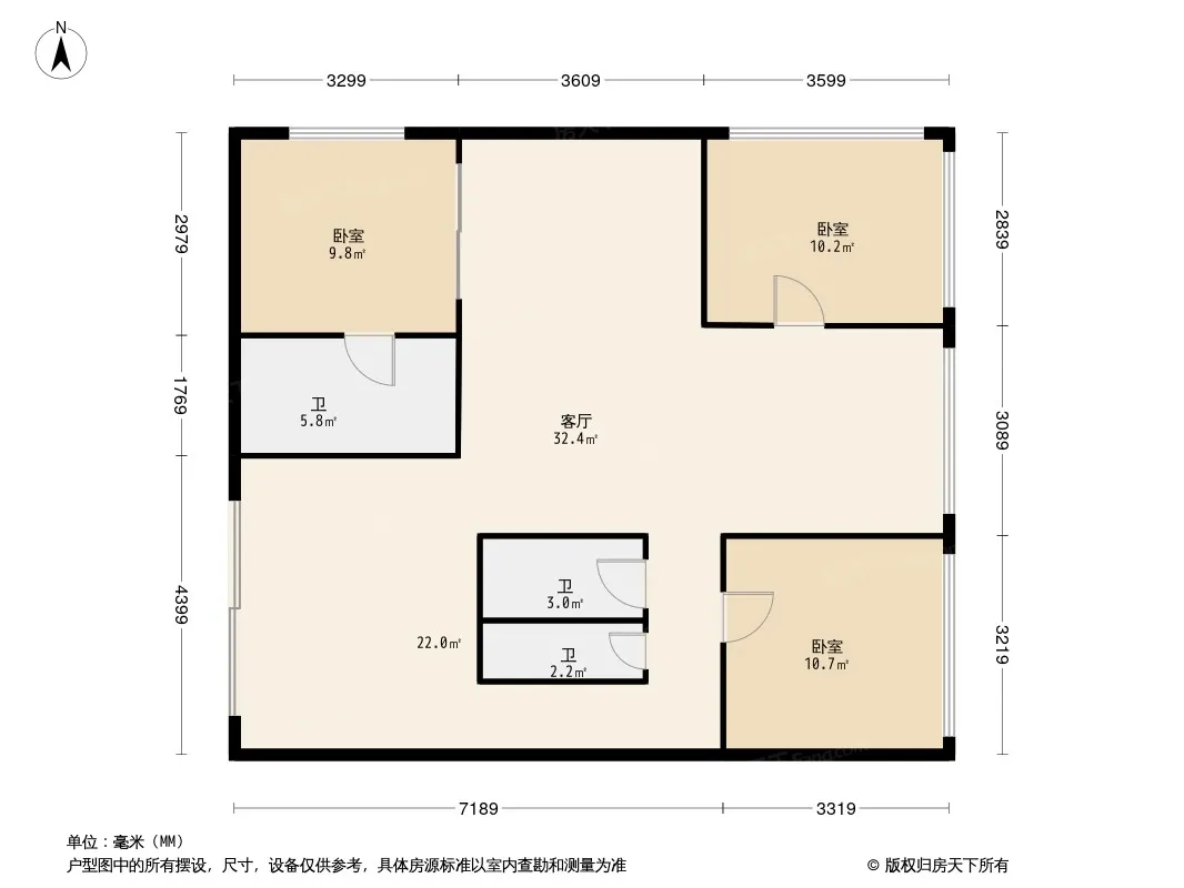 长房中庭国际户型图