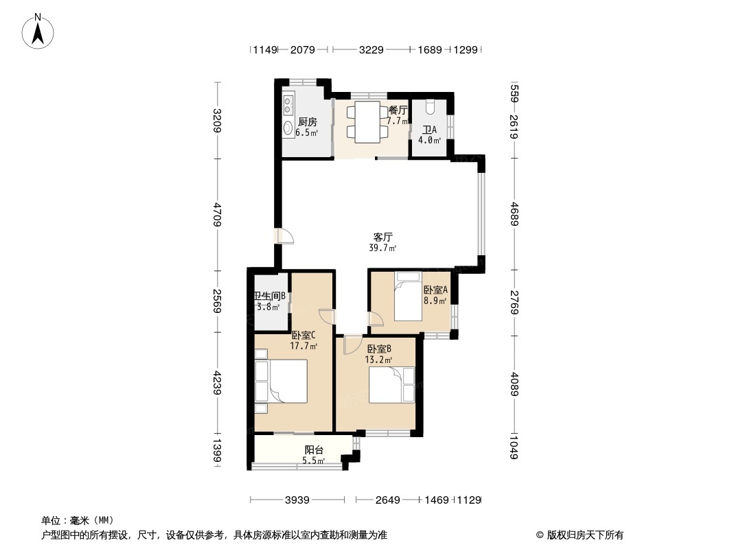 京华茗苑户型图