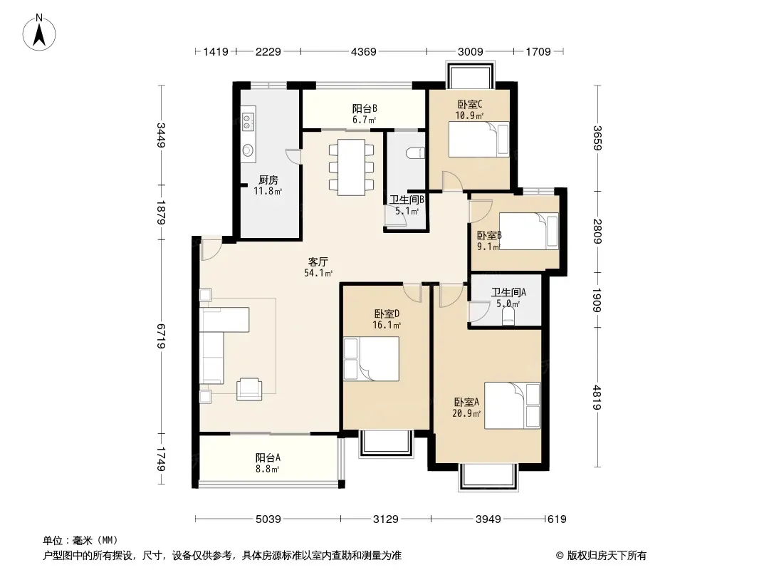 仁和雨花家园户型图