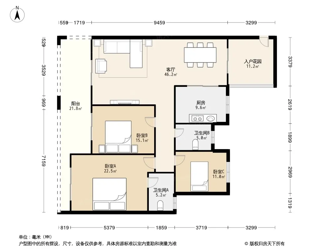 极目楚天户型图