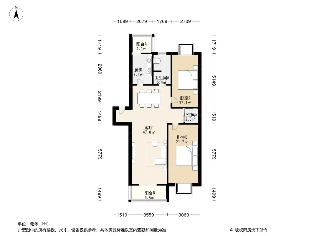 朝仁医院宿舍户型图