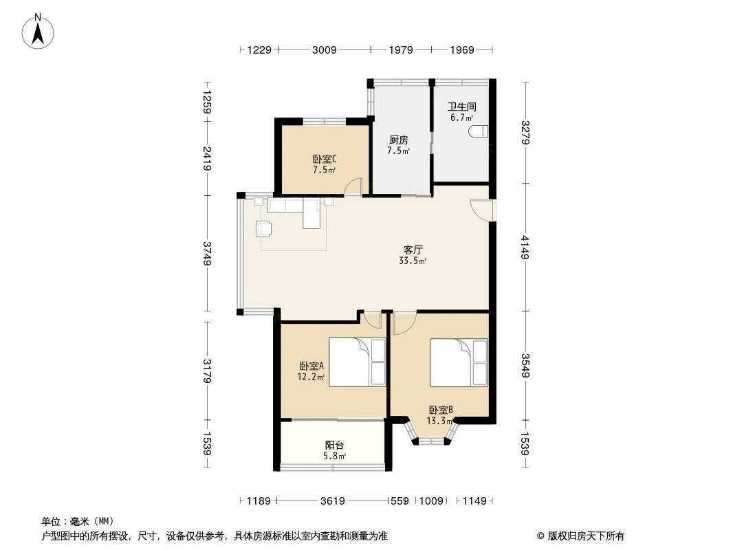 竹福园户型图