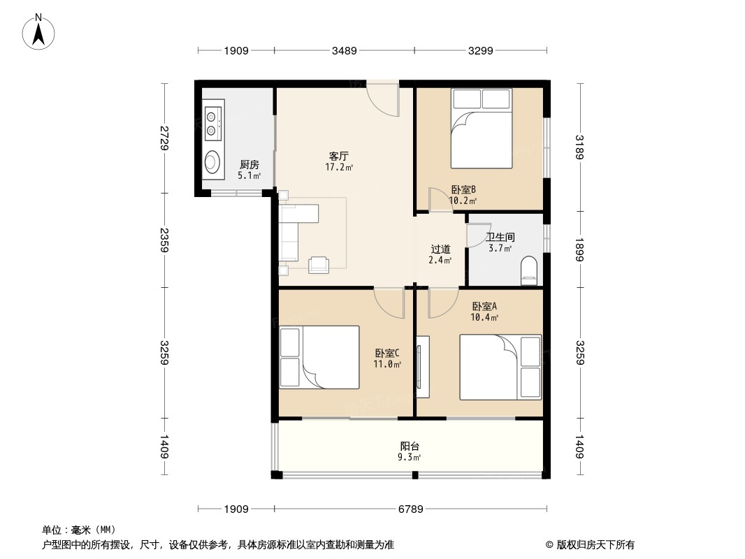 金领公寓户型图