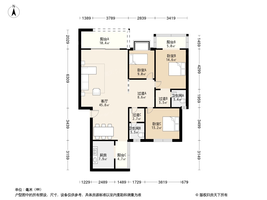 东方佳苑户型图