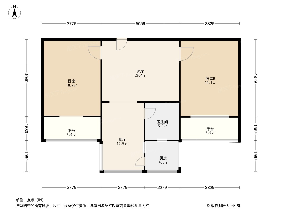 建国路房管局宿舍户型图