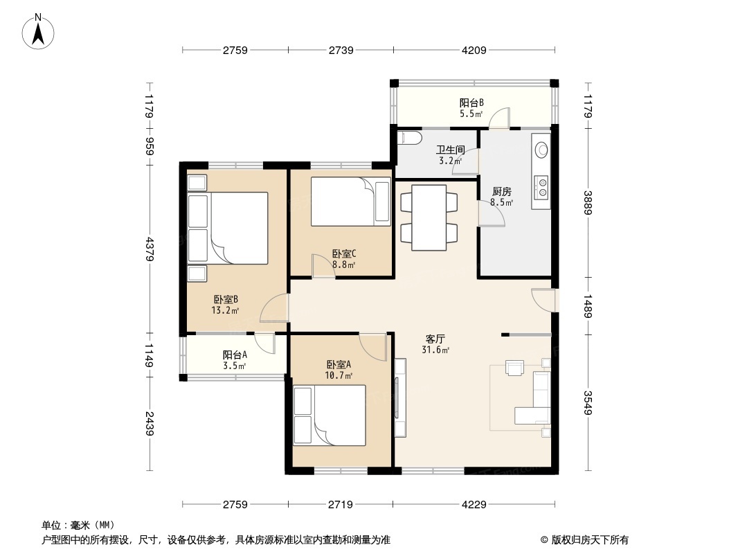 碧海湾花园户型图