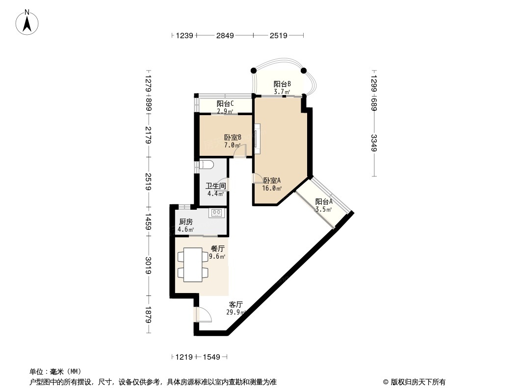 中贸大厦户型图