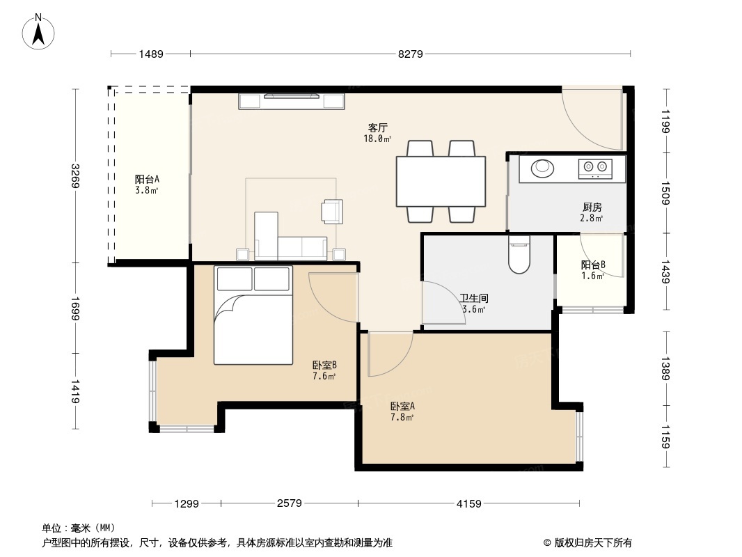 豪方悠然居户型图