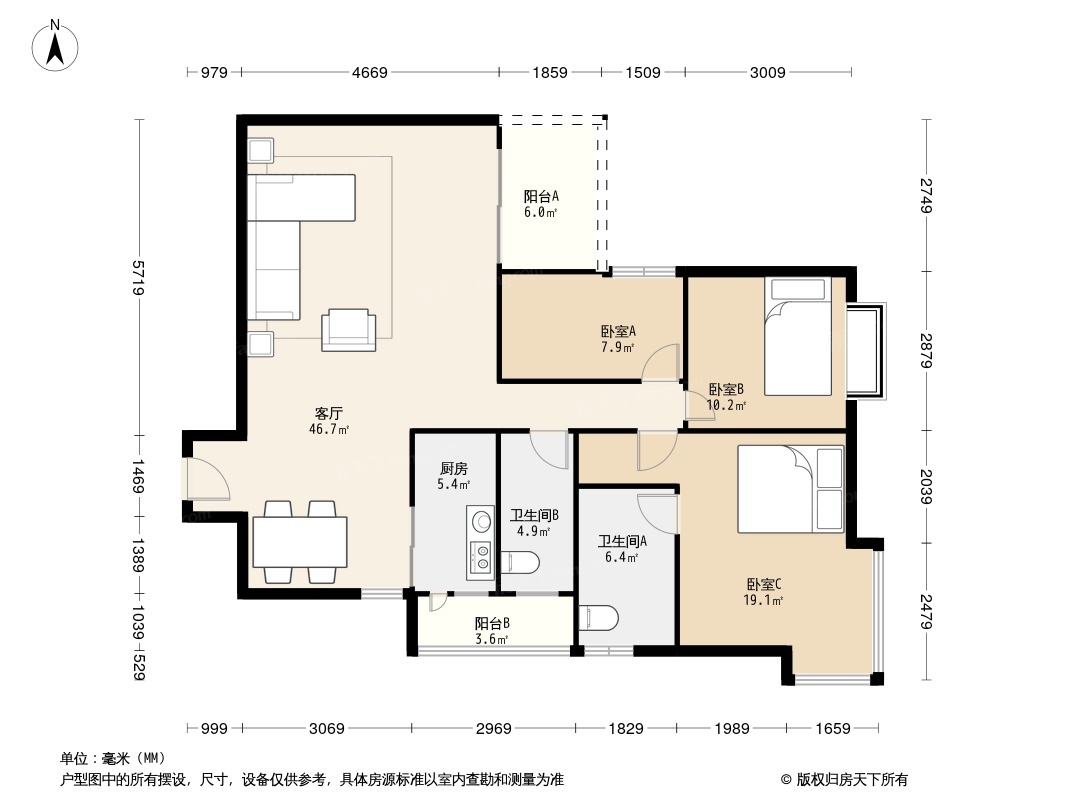 港湾花园户型图