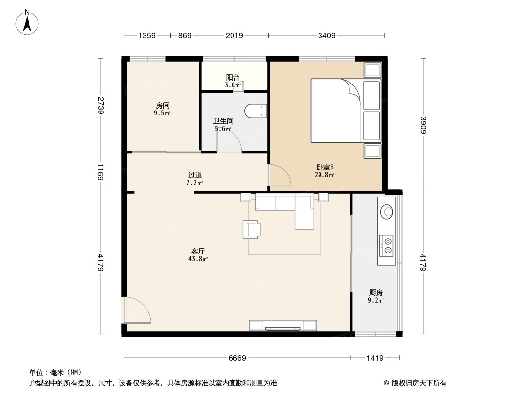 金田花园(南山)户型图