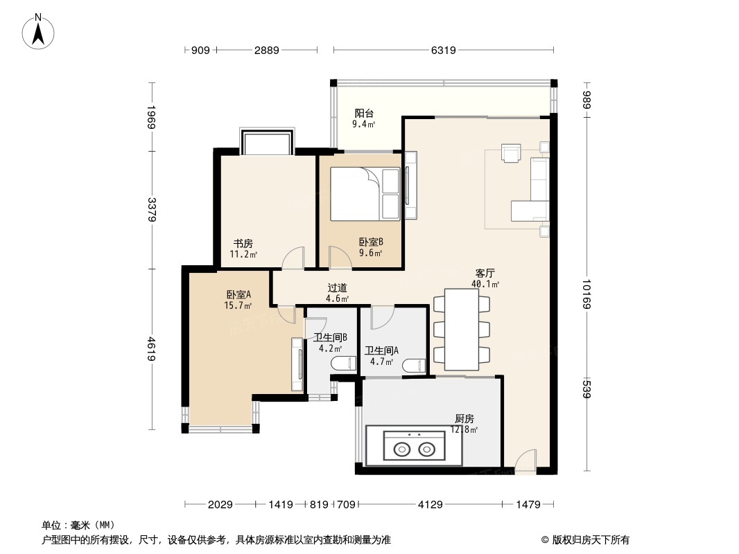 恒安花园户型图