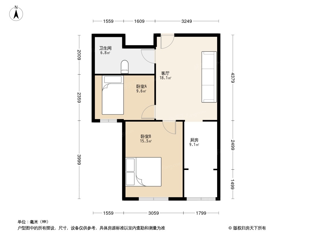 富云新都(西区)户型图