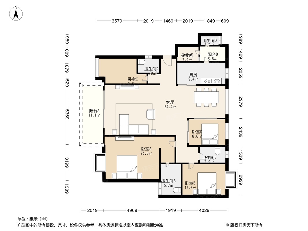 波托菲诺纯水岸户型图