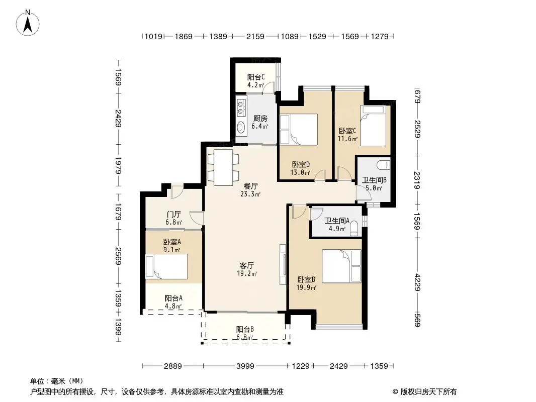 金田风华苑户型图