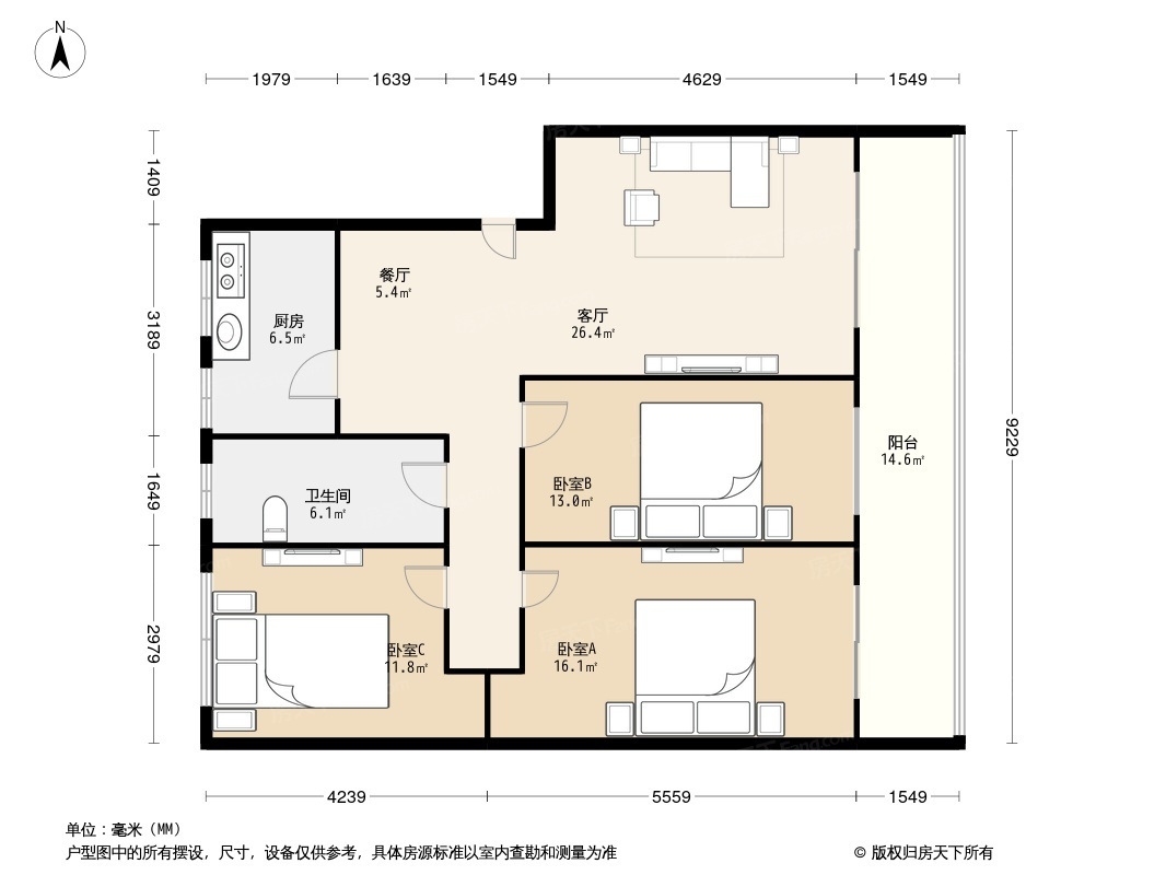 电联大厦户型图