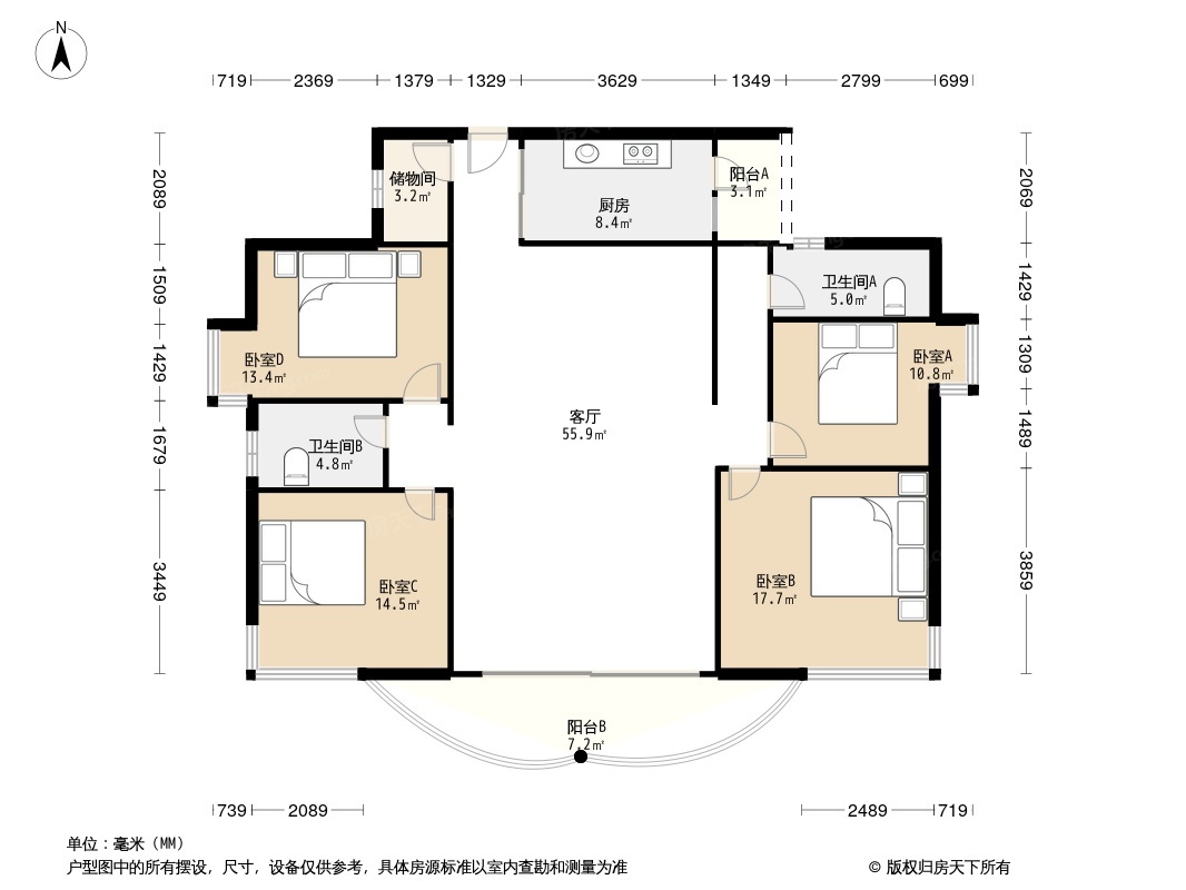 蔚蓝海岸二期户型图