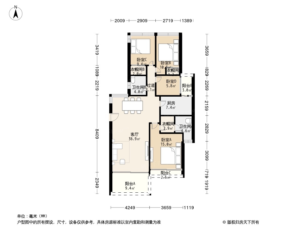 御龙居户型图