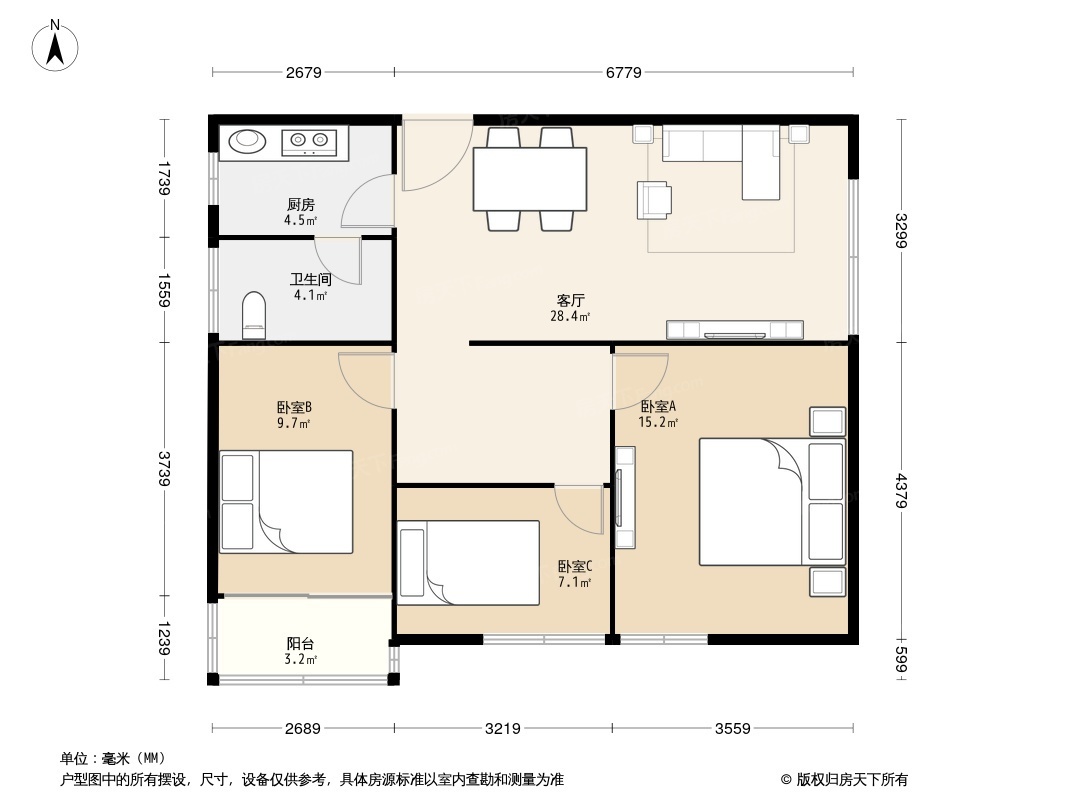 园岭新村户型图