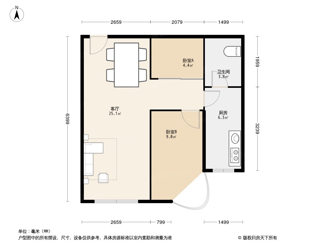 万亿香橙户型图