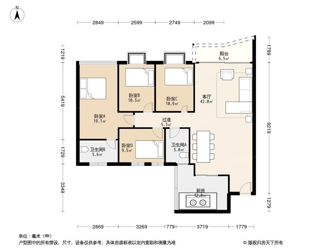 汇鑫花园户型图