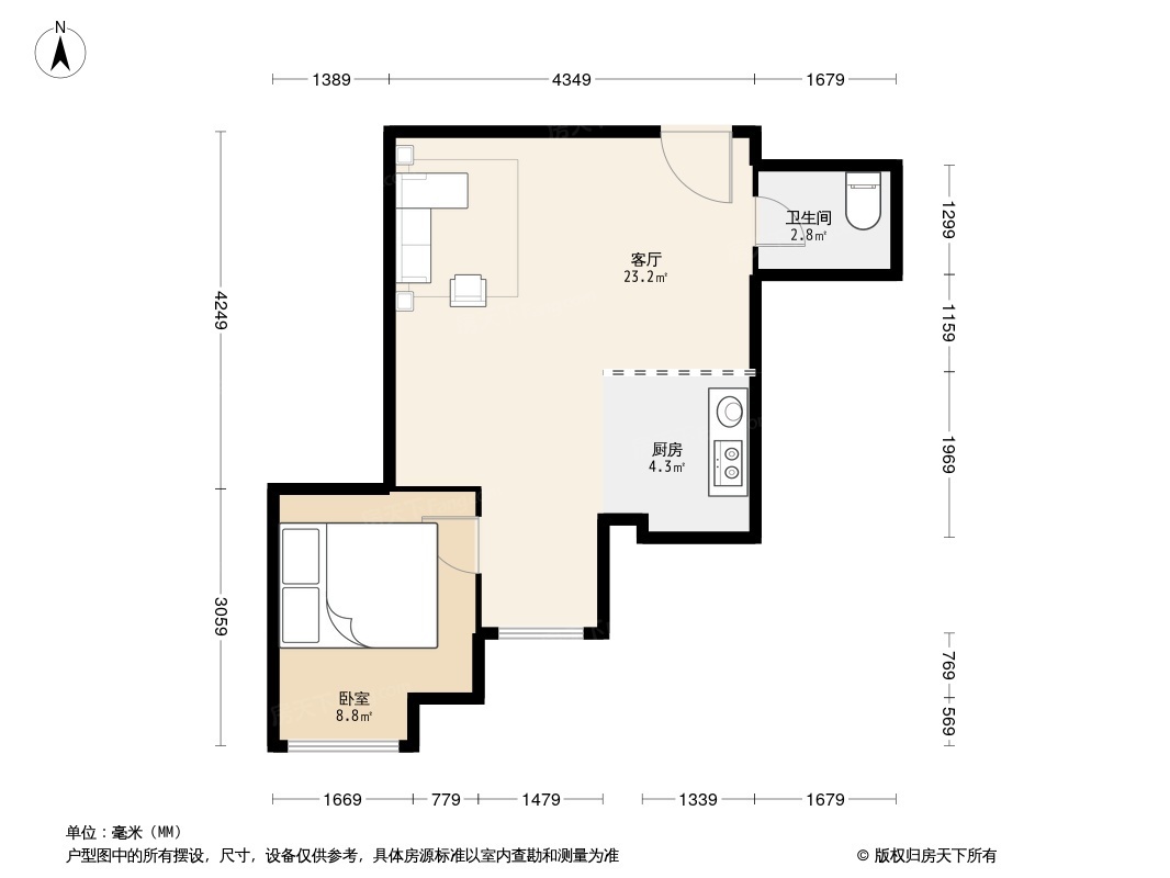 润恒大厦户型图