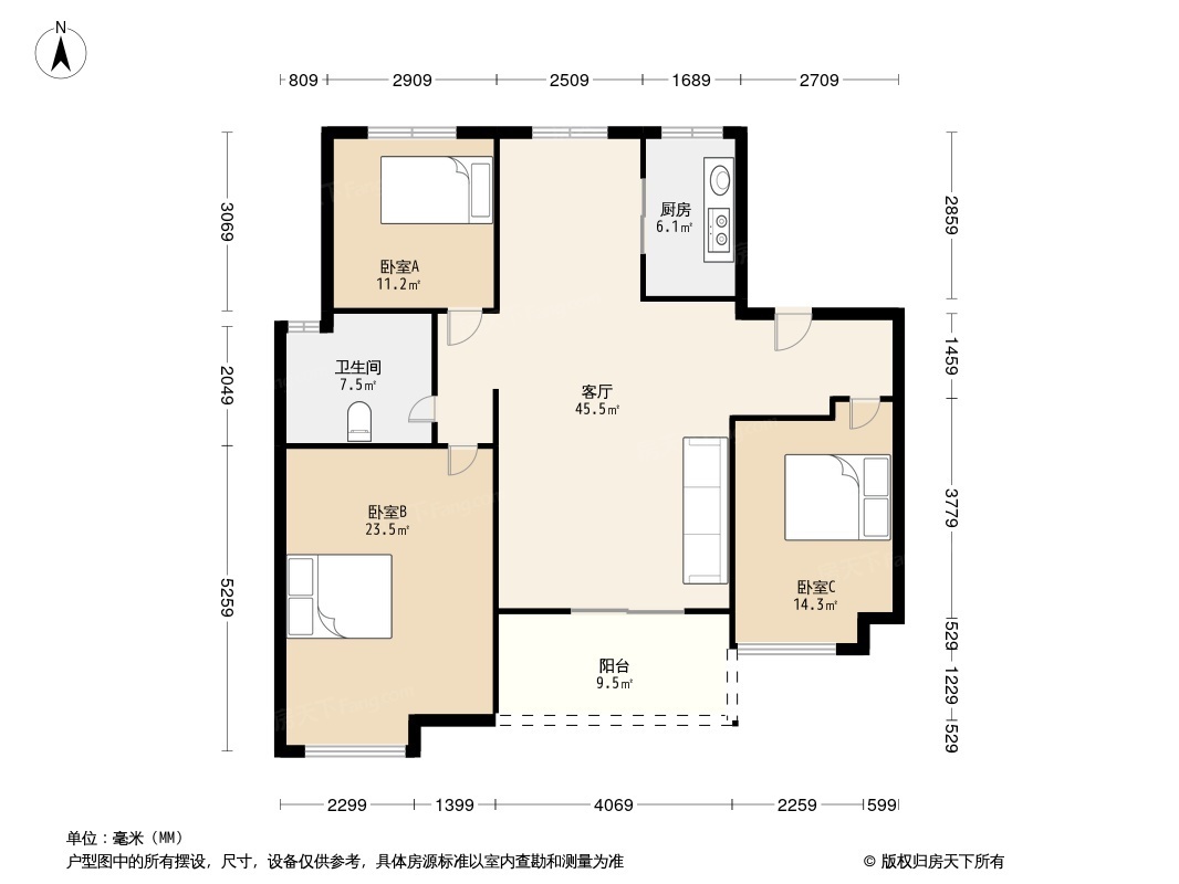 保利罗兰春天户型图